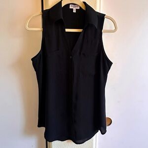 Express Black Collar Blouse